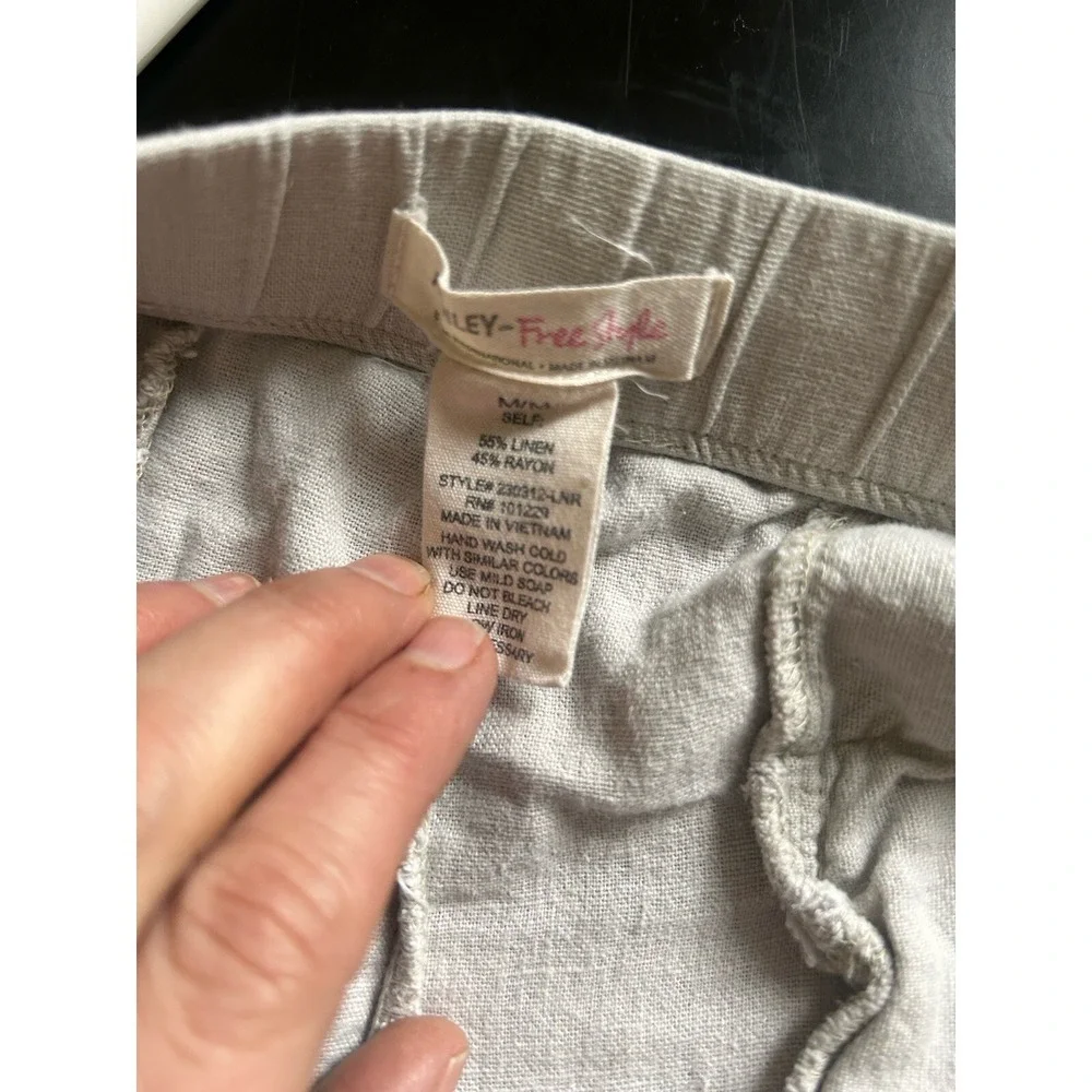 Ashley Free Style By‎ 26 International Womens Sise Médium Linen Blend Shorts